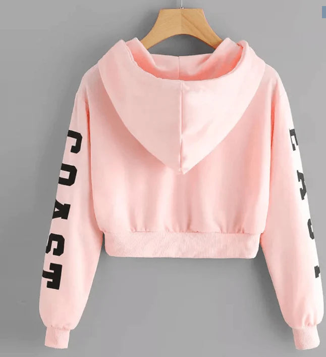 Crop pullover top sweatshirt women - melvincucci