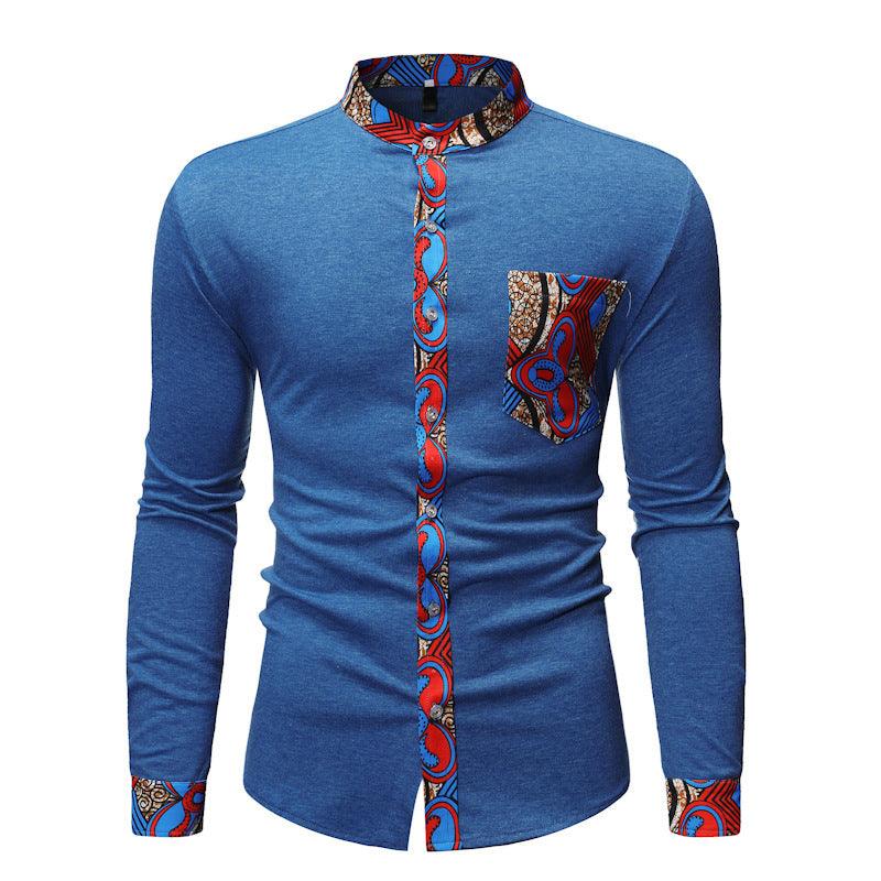 Cross Border Fashion Men''s Shirt New Men''s African - melvincucci