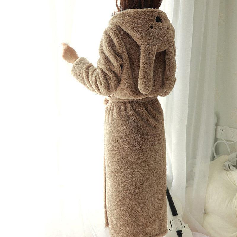 Cute Bathrobes Can Be Worn Outside Pajamas - melvincucci