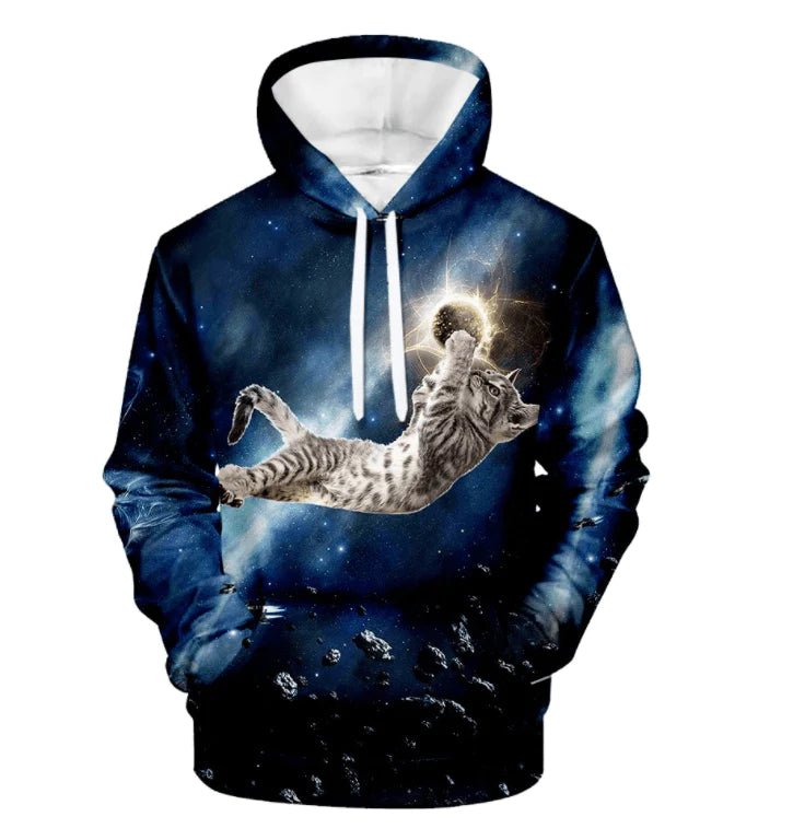 Cute Cat Hoodies Men Women Sweatshirt - melvincucci