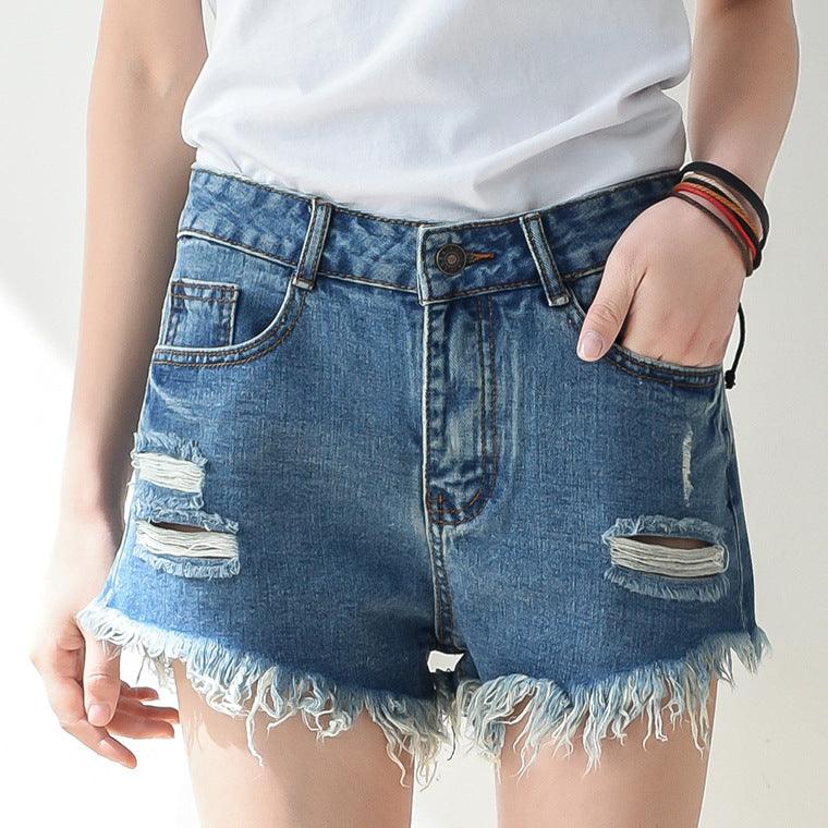 Cutoff Denim Shorts For Women - melvincucci