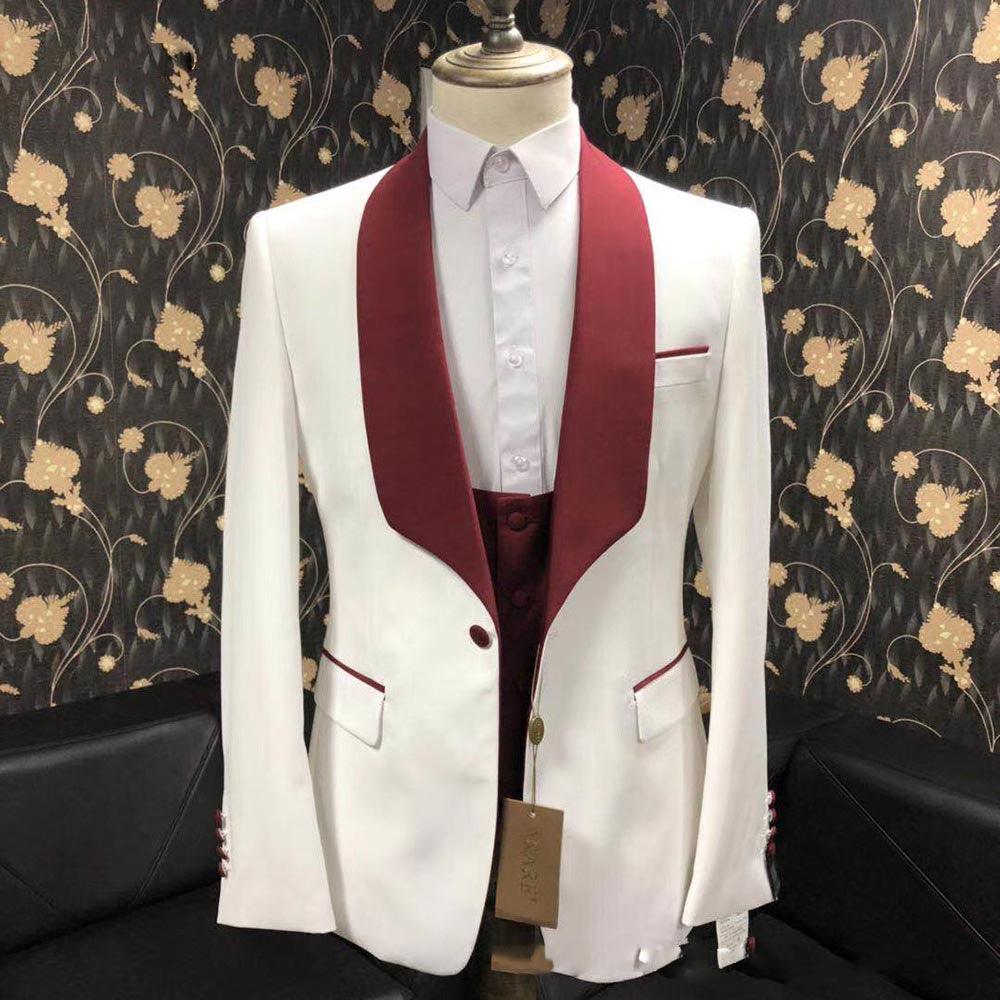 Fashion And Simple Men's Suit Three-piece Suit - melvincucci