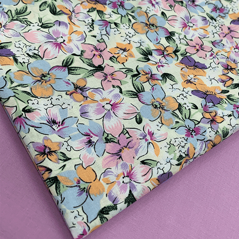 Women's Fashion Cotton Small Floral Fabric - melvincucci