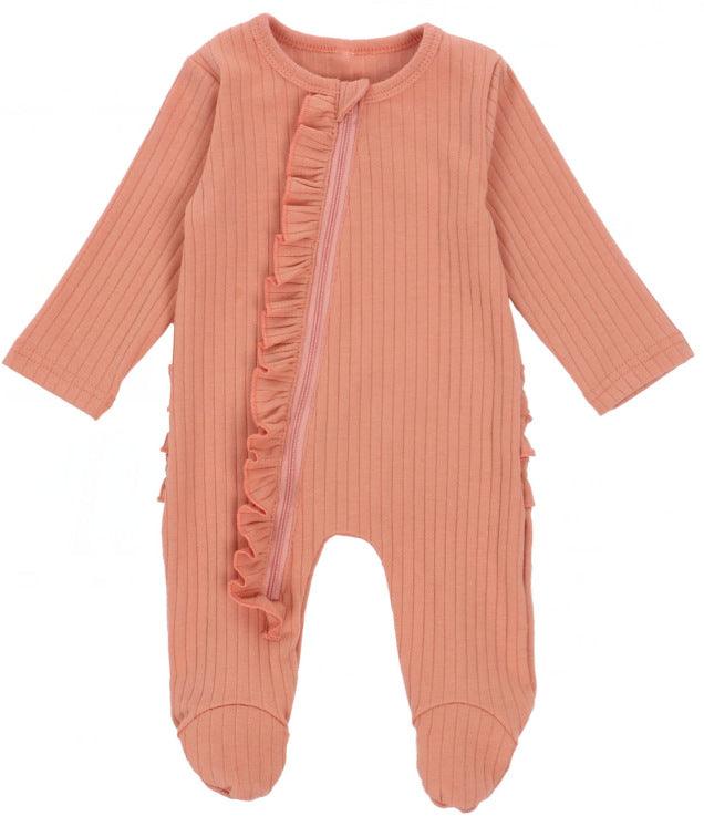 Baby Rompers  Autumn Winter Boys Girls Long Sleeve Jumpsuit Romper Toddler Baby Solid Clothes Bebes Romper - melvincucci