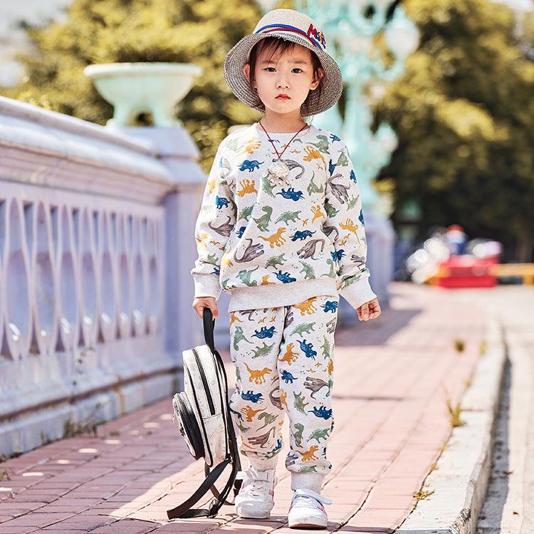 Children's Suit Cartoon Cute Long-sleeved Thick Suit - melvincucci