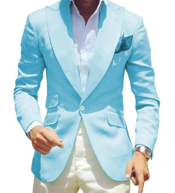 Men's Pure Color Suit Jacket Simple Temperament - melvincucci