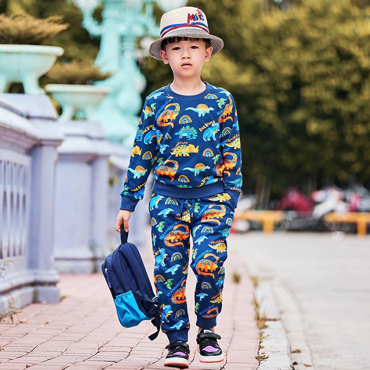 Children's Suit Cartoon Cute Long-sleeved Thick Suit - melvincucci
