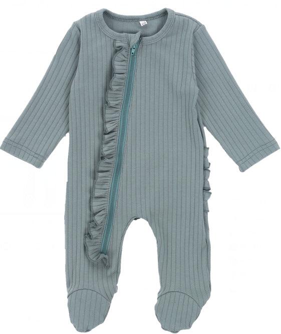 Baby Rompers  Autumn Winter Boys Girls Long Sleeve Jumpsuit Romper Toddler Baby Solid Clothes Bebes Romper - melvincucci
