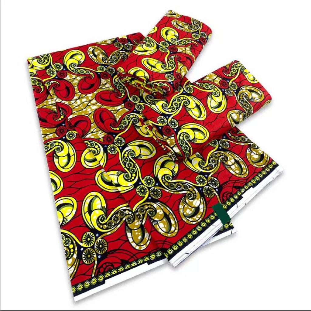 6 Yards African Wax Fabric Cotton Super Hollandais - melvincucci