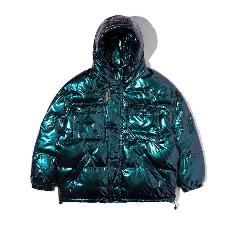Dark Reflective Cargo Parkas Jackets Mens Hip Hop Streetwear Padded Jackets Harajuku Windbreaker Parka Coats Techwear - melvincucci