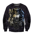 Darkness Dreamcatcher Wolf 3D Printed Men Hoodies Sweatshirt - melvincucci