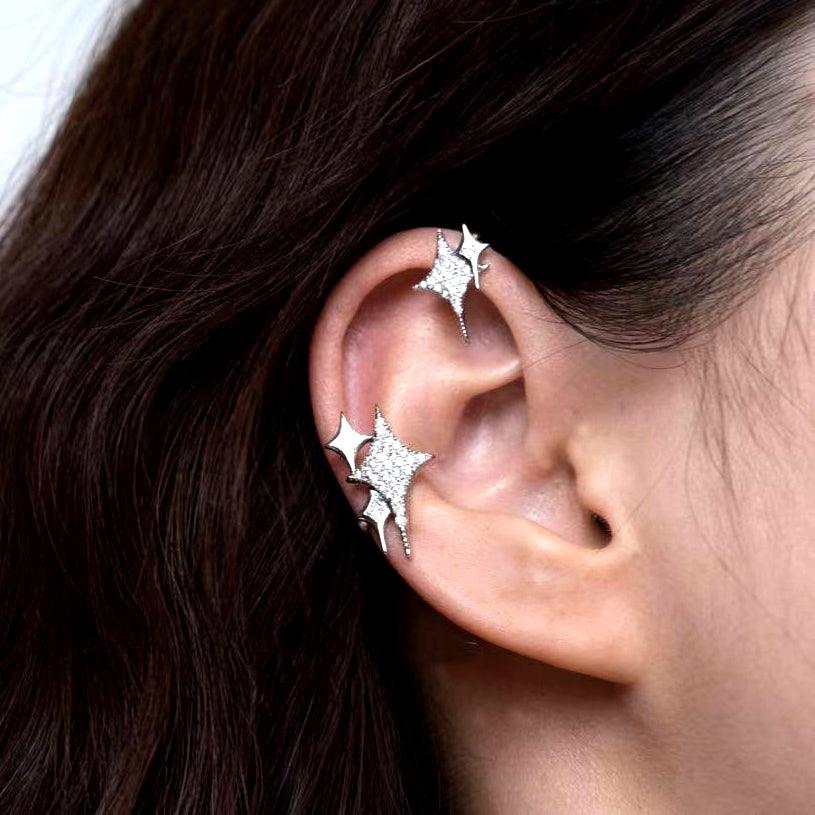 Bright Cross Heart Super Fairy Ear Clip - melvincucci