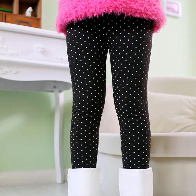 Children's Autumn And Winter Baby Tights Color Printed Flowers - melvincucci