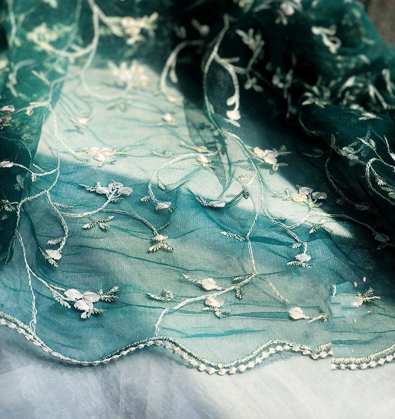 Embroidery Lace Fabric Lace Mesh Gauze Flower - melvincucci