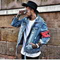 Denim jacket embroidery denim - melvincucci