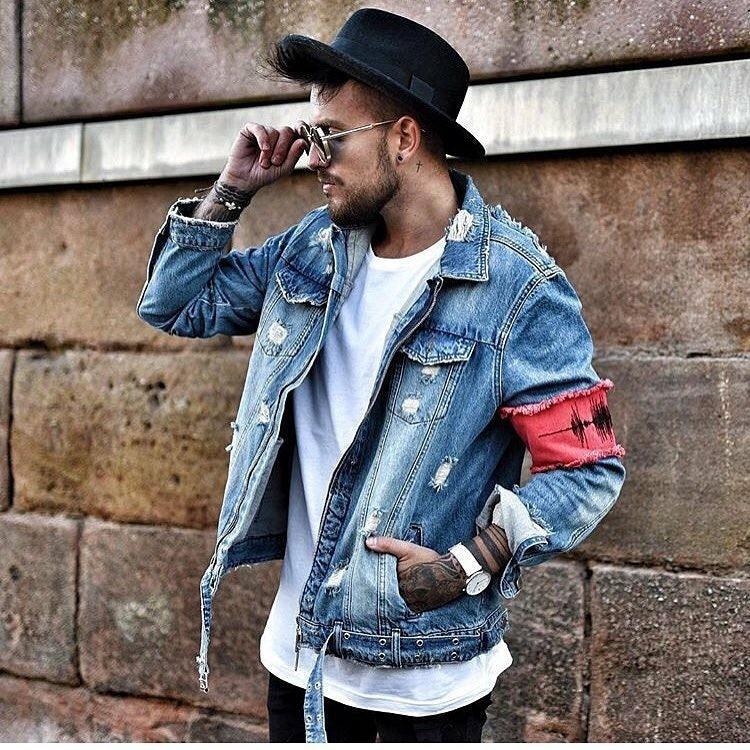 Denim jacket embroidery denim - melvincucci