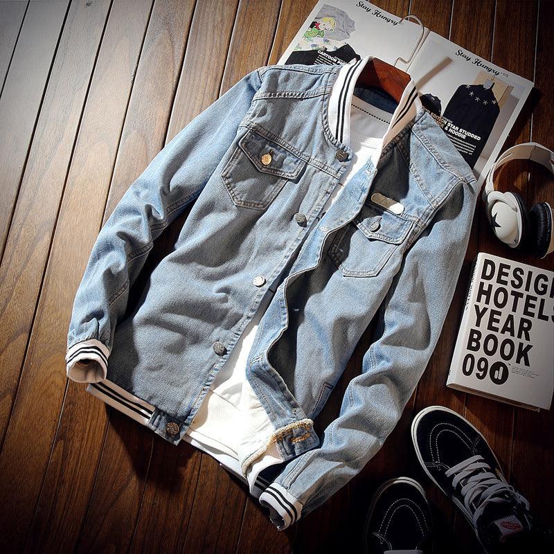 Denim Jacket Slim-fit Denim Jacket Men - melvincucci