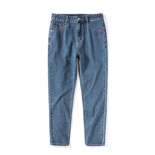 Denim Jeans Men New Loose Cotton Jeans Man Autumn Tap - melvincucci