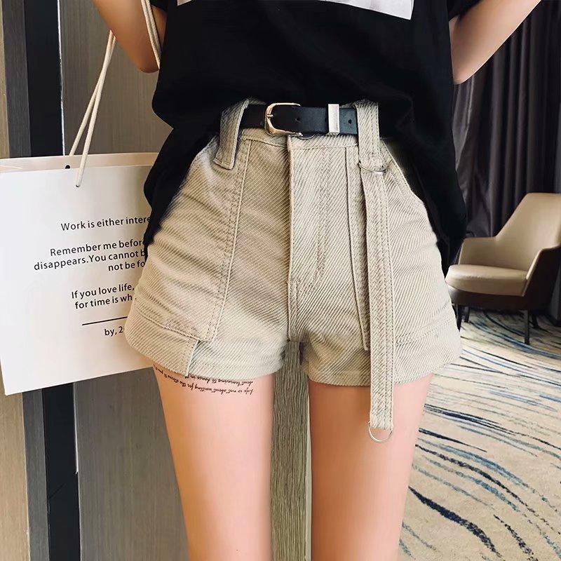 Denim shorts women straight loose women high - melvincucci