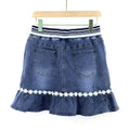 Denim Skirt Fashion Elastic Embroidery Women - melvincucci