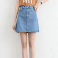 Denim skirt women summer A-line skirt - melvincucci