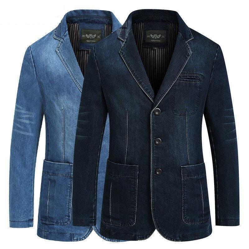 Denim wash blazer - melvincucci