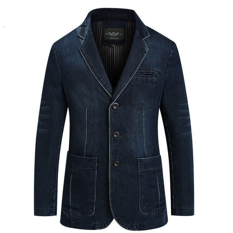 Denim wash blazer - melvincucci