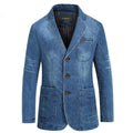 Denim wash blazer - melvincucci