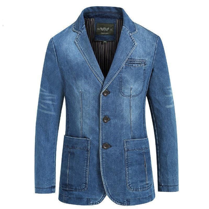 Denim wash blazer - melvincucci