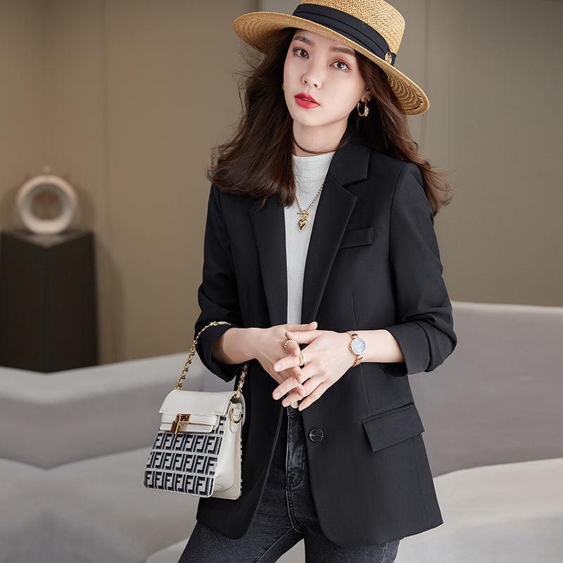 Design Sense Niche Suit Brown Small Suit Jacket Women - melvincucci