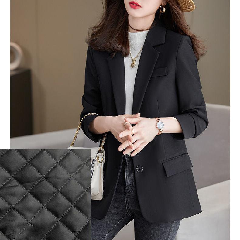 Design Sense Niche Suit Brown Small Suit Jacket Women - melvincucci