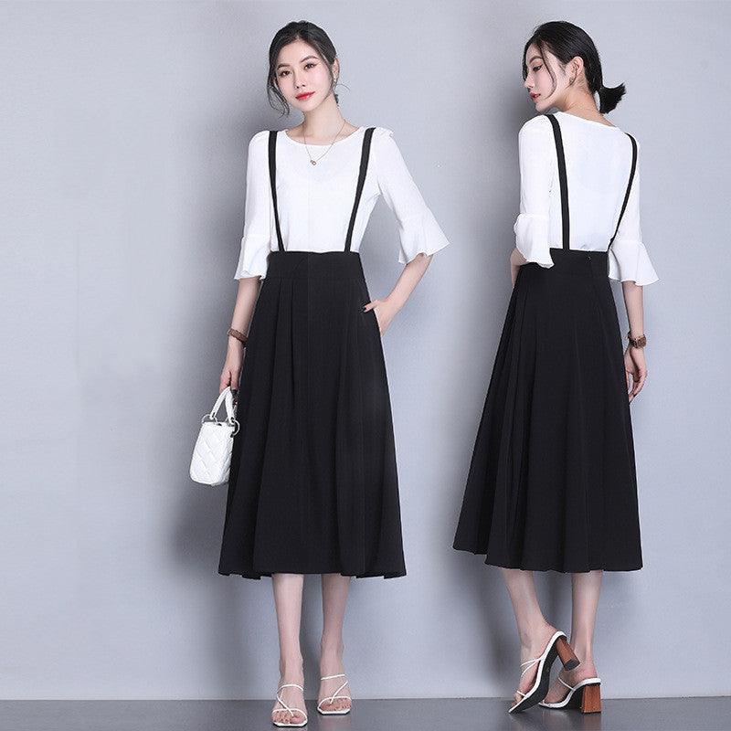 Detachable Strap Skirt High Waist Half-Length Skirt Women - melvincucci