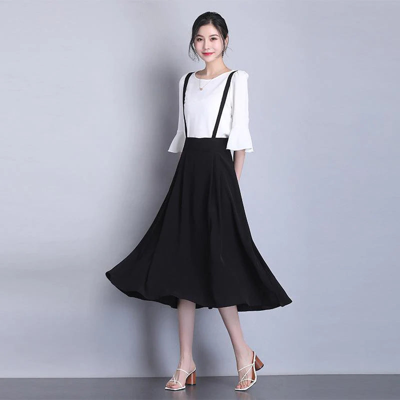 Detachable Strap Skirt High Waist Half-Length Skirt Women - melvincucci