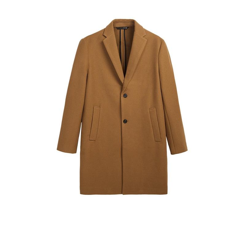 Men's Comfortable-fit Fabric Woolen Coat Jacket - melvincucci