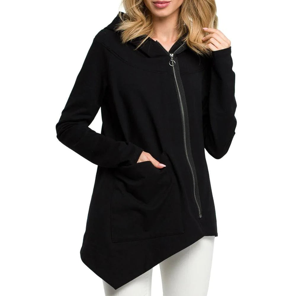 Diagonal zip sweatshirt - melvincucci