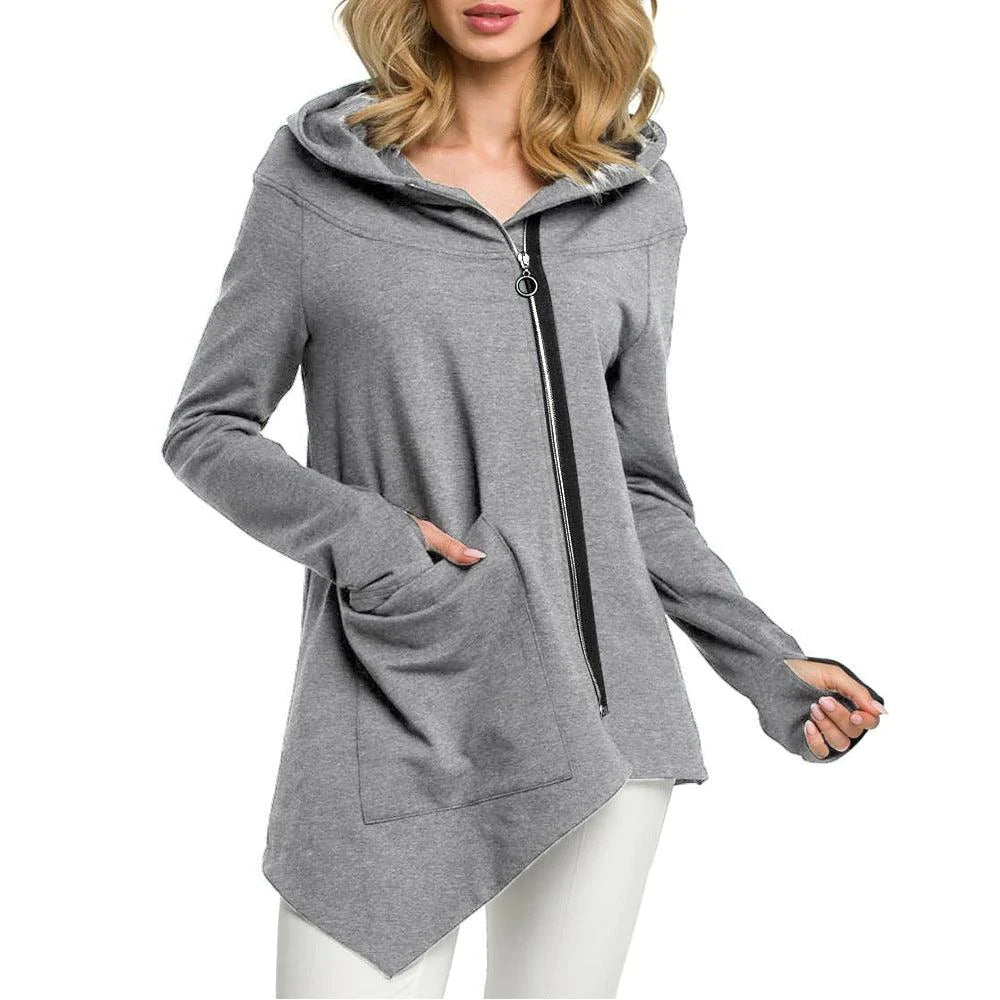 Diagonal zip sweatshirt - melvincucci