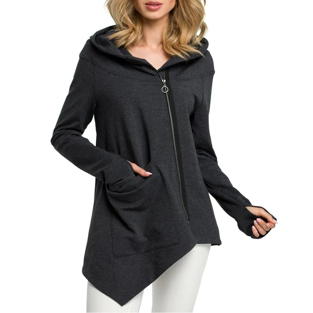 Diagonal zip sweatshirt - melvincucci
