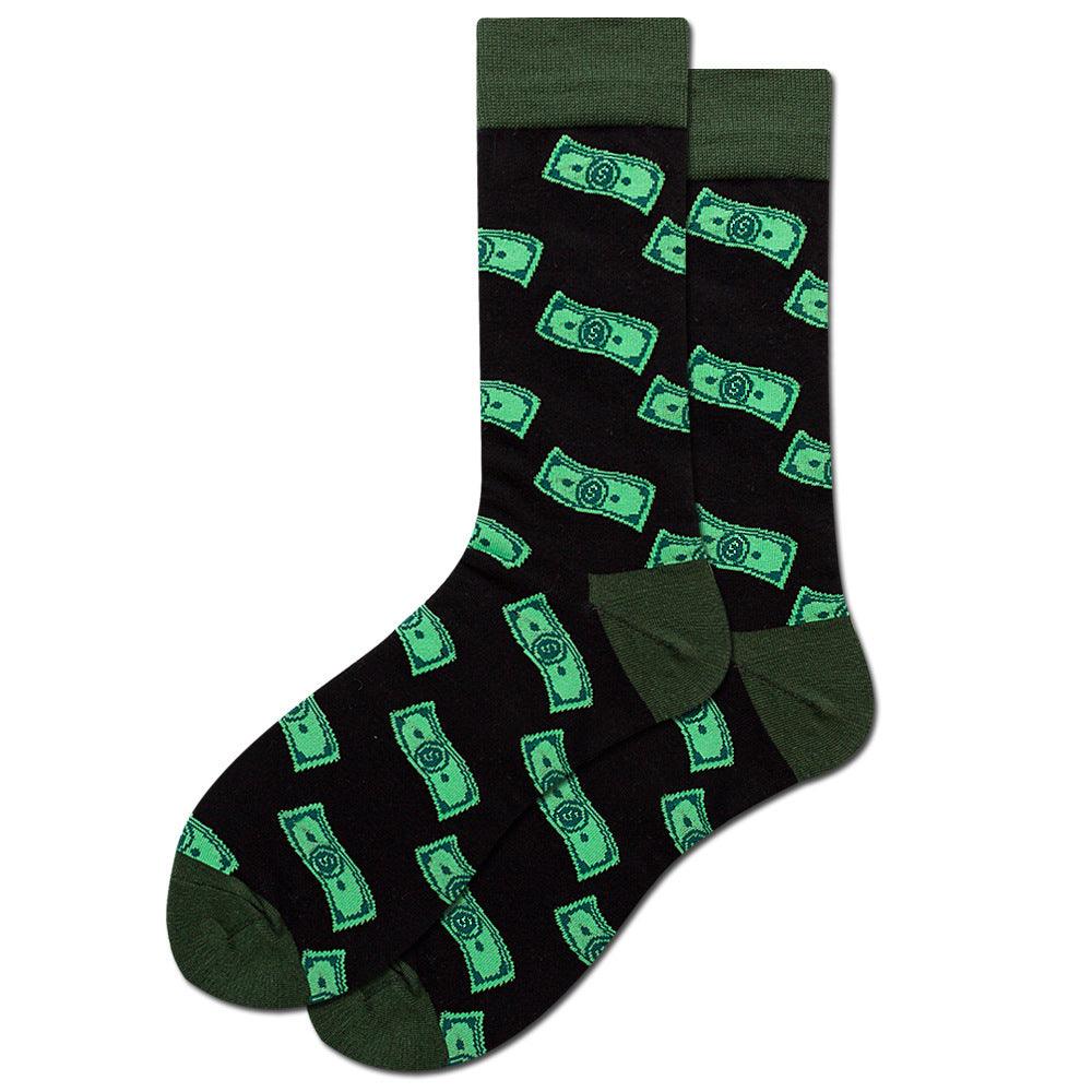 Diamond Shaped Animal Socks For Men, Fruit Cotton Socks - melvincucci