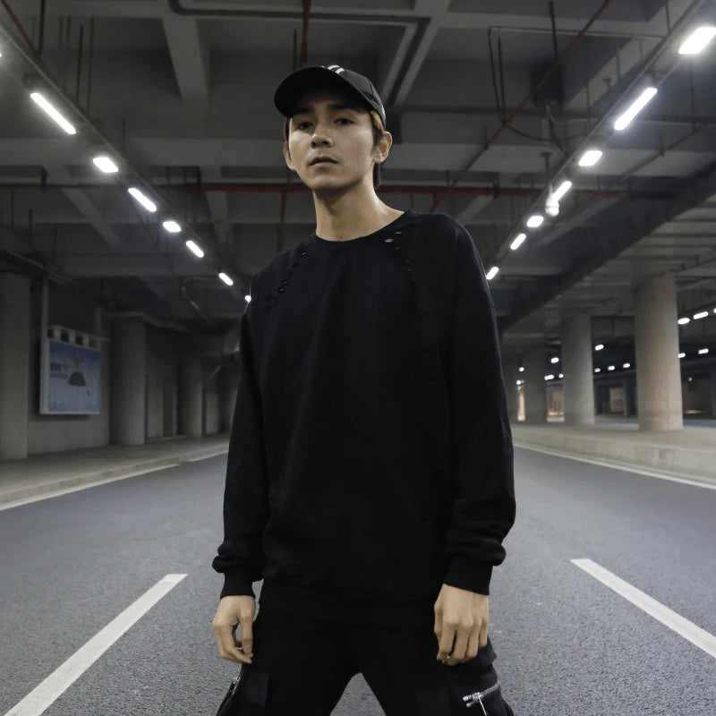 Distressed Sweatshirt - melvincucci