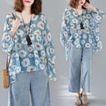 Doll Shirt Chiffon Casual Loose T-shirt Top Women - melvincucci