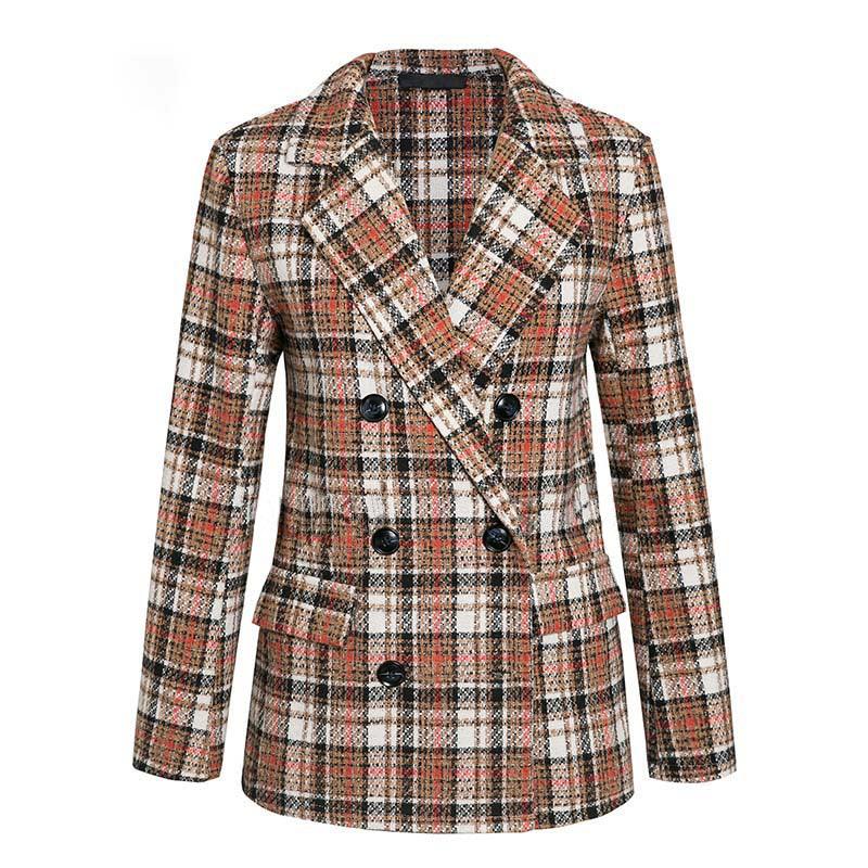 Double-breasted check blazer - melvincucci