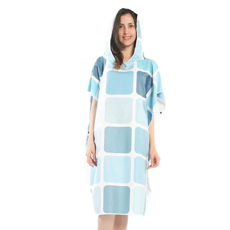 Double Face Fleece Cape Changing Bathrobe - melvincucci