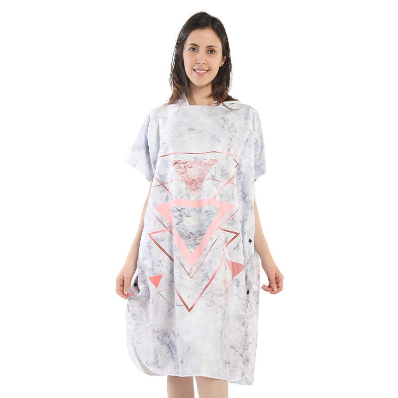 Double Face Fleece Cape Changing Bathrobe - melvincucci