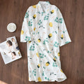 Double layer gauze pumpkin kimono bathrobe loose - melvincucci