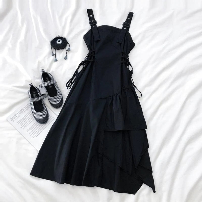 Dress Design Sense Niche Waist Skirt Irregular Small Suspender Skirt Women - melvincucci