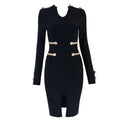 Dress sexy dress long sleeve midi dress - melvincucci