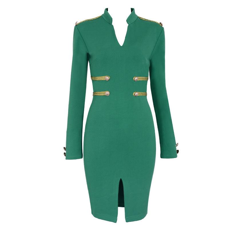 Dress sexy dress long sleeve midi dress - melvincucci