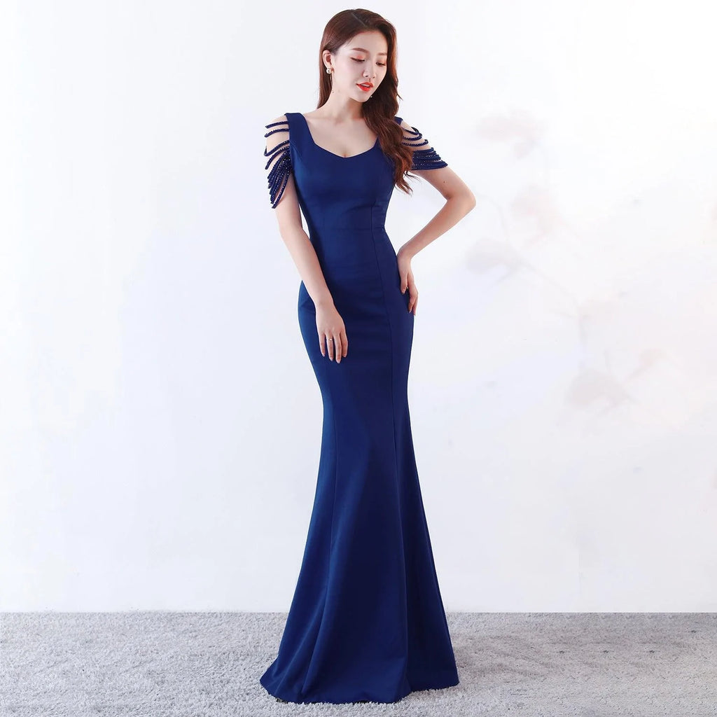 Dress skirt fishtail dress evening dress - melvincucci