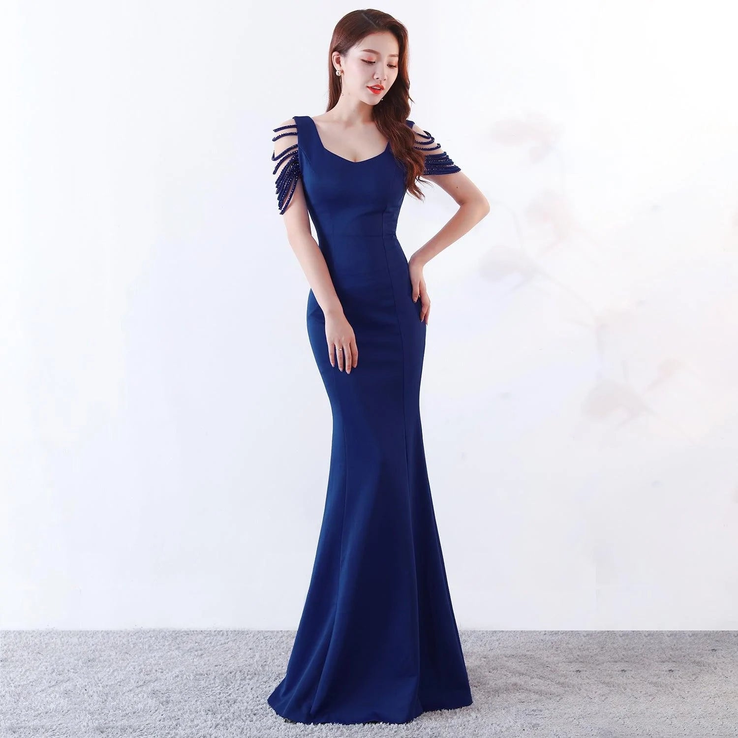 Dress skirt fishtail dress evening dress - melvincucci