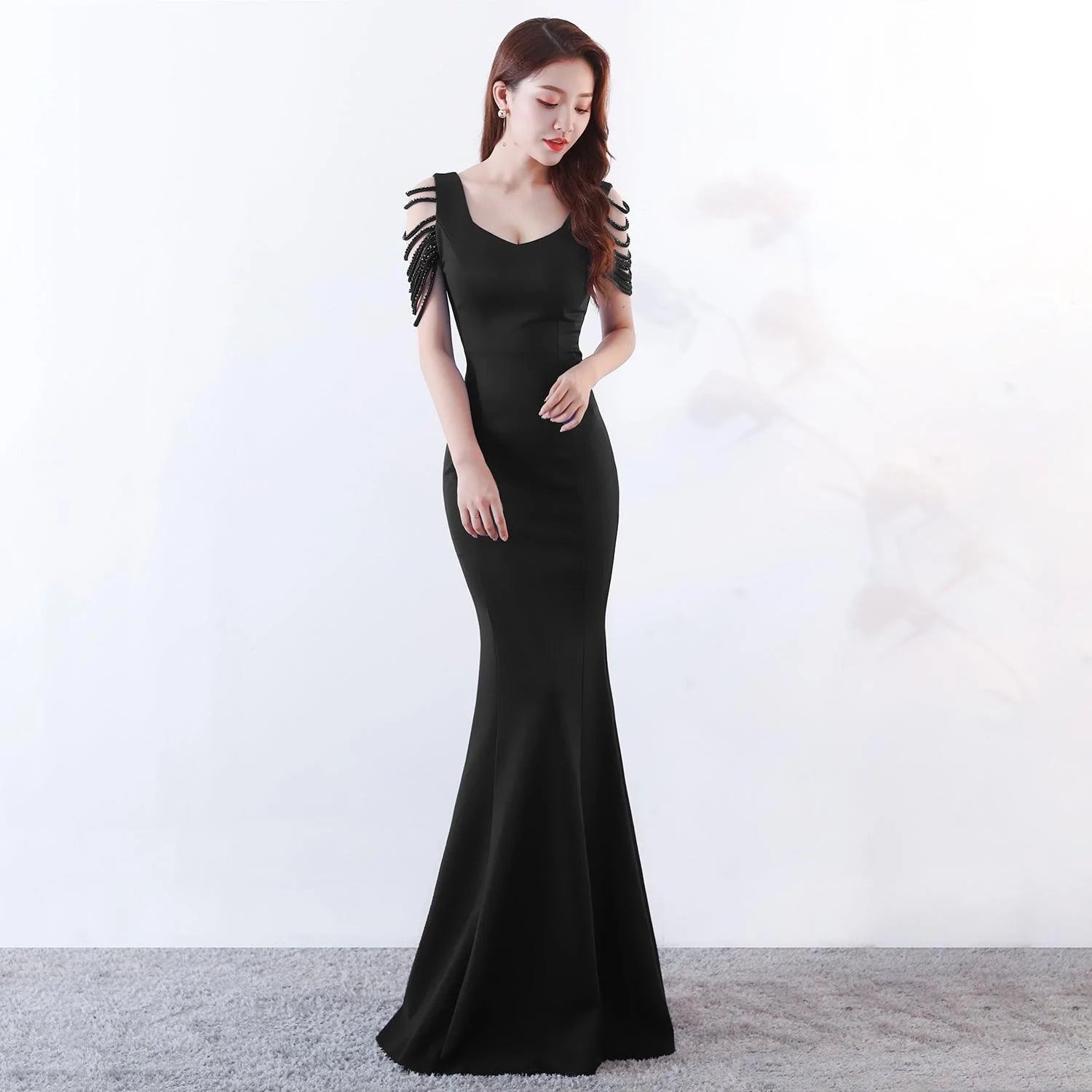 Dress skirt fishtail dress evening dress - melvincucci